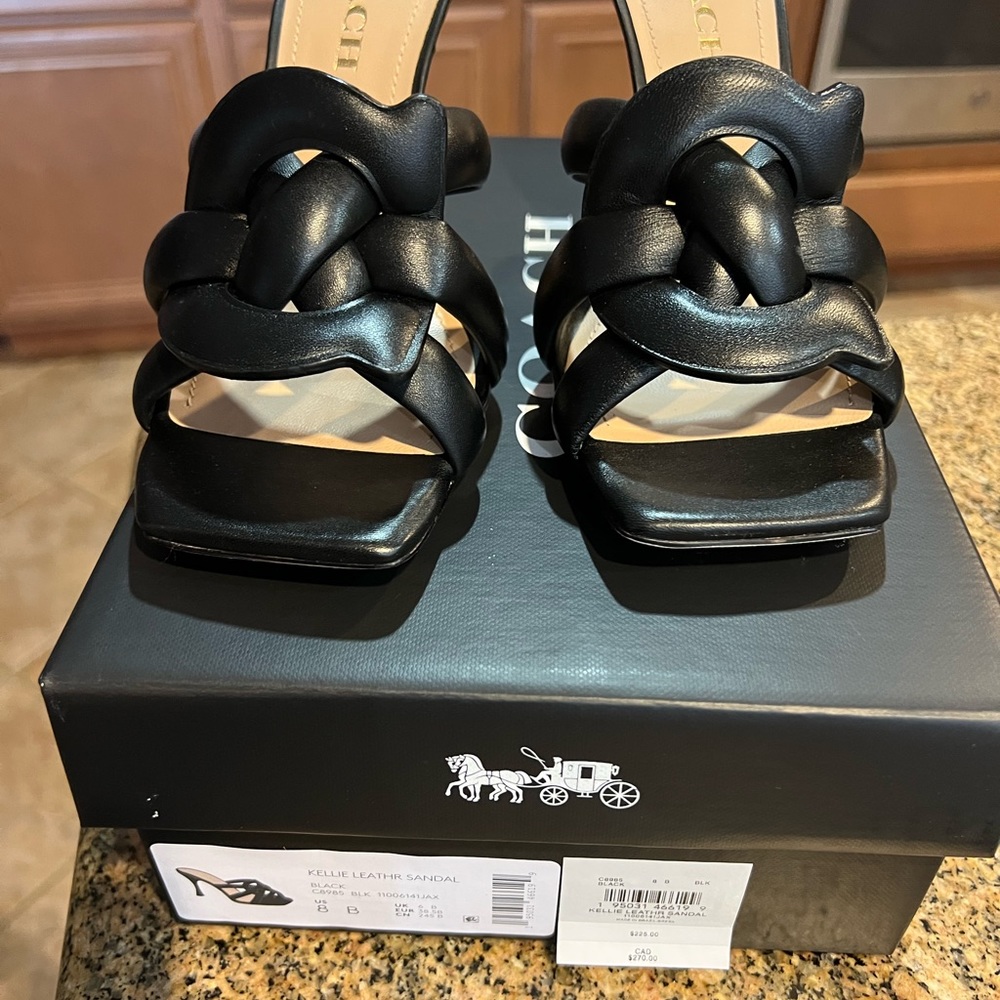 Coach Kellie Leather sandals 8